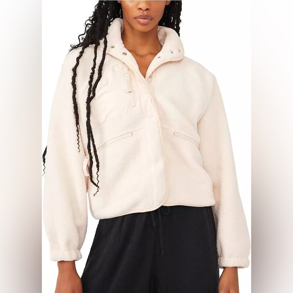 FREE PEOPLE MOVEMENT - HIT THE SLOPES JACKET / LIGHT PINK CREAM - L